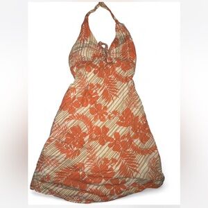 GAP Orange and Cream Floral Dress